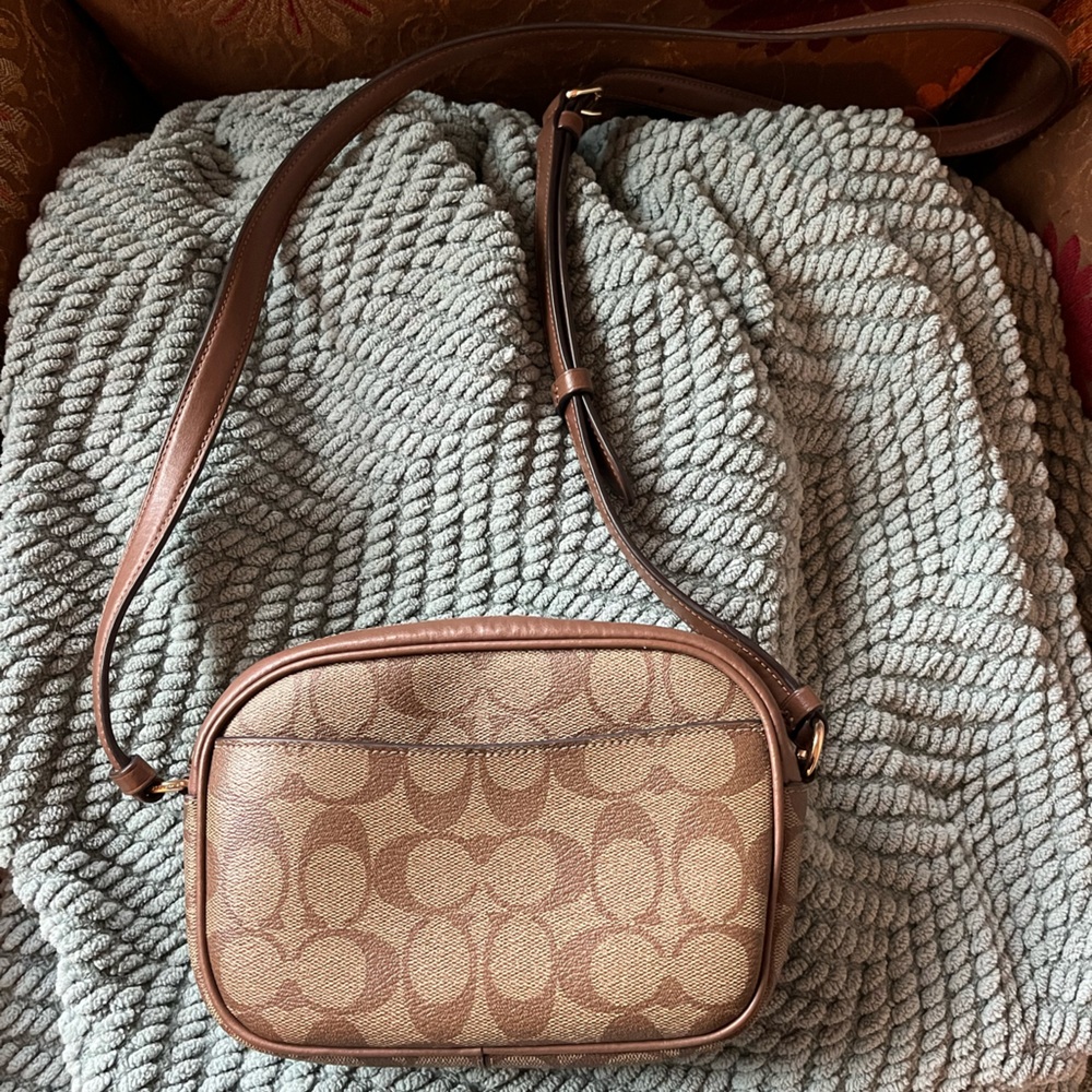 Coach Brown and Tan Crossbody Bag